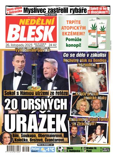 NEDĚLNÍ BLESK - 47/2023 - CZECH NEWS CENTER a. s.