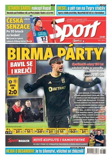 Sport - 27.11.2023 - CZECH NEWS CENTER a. s.