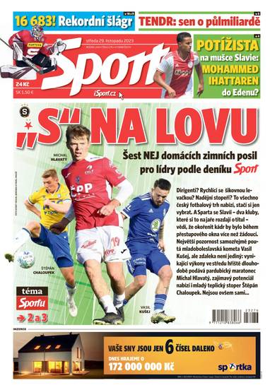 Sport - 29.11.2023 - CZECH NEWS CENTER a. s.
