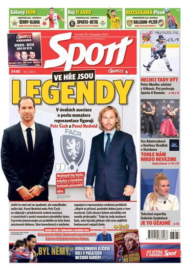 Sport - 30.11.2023 - CZECH NEWS CENTER a. s.