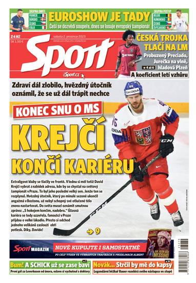 Sport - 2.12.2023 - CZECH NEWS CENTER a. s.