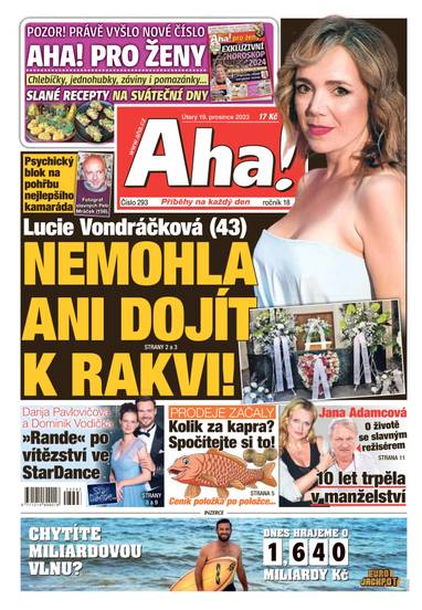 Aha! - 19.12.2023 - CZECH NEWS CENTER a. s.