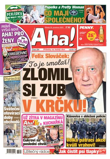 Aha! - 20.12.2023 - CZECH NEWS CENTER a. s.