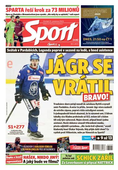Sport - 21.12.2023 - CZECH NEWS CENTER a. s.