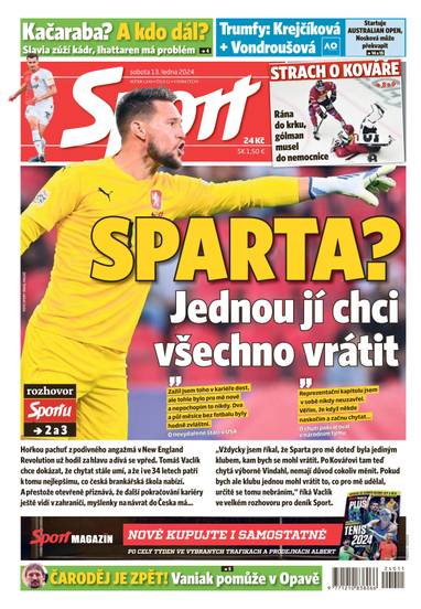 Sport - 13.1.2024 - CZECH NEWS CENTER a. s.