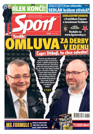 Sport - 27.2.2024 - CZECH NEWS CENTER a. s.