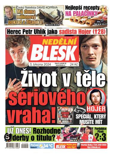 NEDĚLNÍ BLESK - 9/2024 - CZECH NEWS CENTER a. s.