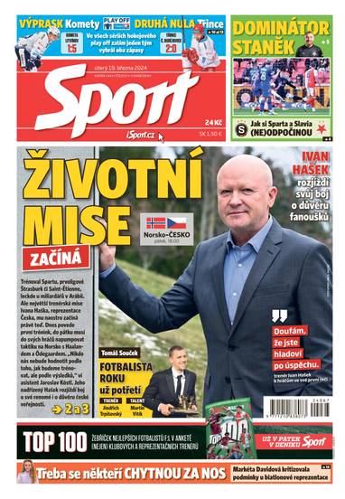 Sport - 19.3.2024 - CZECH NEWS CENTER a. s.