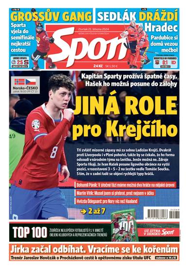 Sport - 21.3.2024 - CZECH NEWS CENTER a. s.