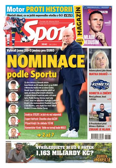 Sport - 28.3.2024 - CZECH NEWS CENTER a. s.