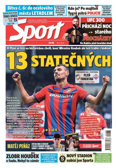 Sport - 11.4.2024 - CZECH NEWS CENTER a. s.