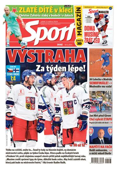 Sport - 3.5.2024 - CZECH NEWS CENTER a. s.