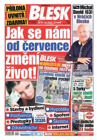 BLESK - 24.6.2024 - CZECH NEWS CENTER a. s.