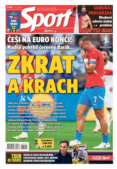 Sport - 27.6.2024 - CZECH NEWS CENTER a. s.