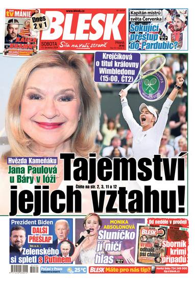 BLESK - 13.7.2024 - CZECH NEWS CENTER a. s.