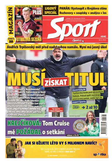Sport - 19.7.2024 - CZECH NEWS CENTER a. s.