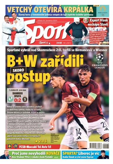 Sport - 24.7.2024 - CZECH NEWS CENTER a. s.