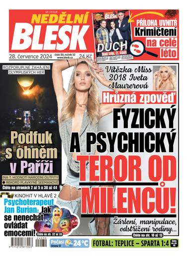 NEDĚLNÍ BLESK - 30/2024 - CZECH NEWS CENTER a. s.