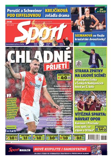 Sport - 29.7.2024 - CZECH NEWS CENTER a. s.