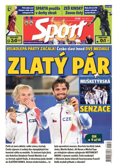 Sport - 3.8.2024 - CZECH NEWS CENTER a. s.
