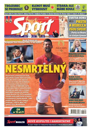 Sport - 5.8.2024 - CZECH NEWS CENTER a. s.