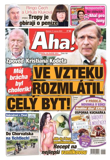 Aha! - 17.8.2024 - CZECH NEWS CENTER a. s.