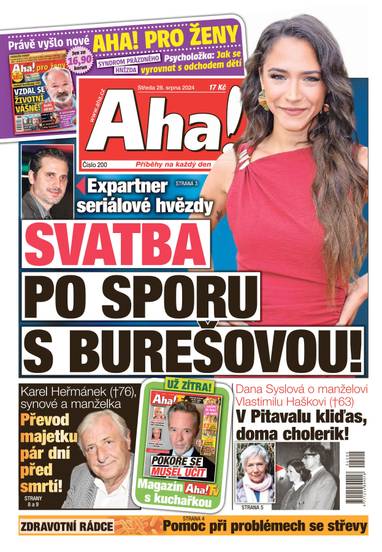 Aha! - 28.8.2024 - CZECH NEWS CENTER a. s.