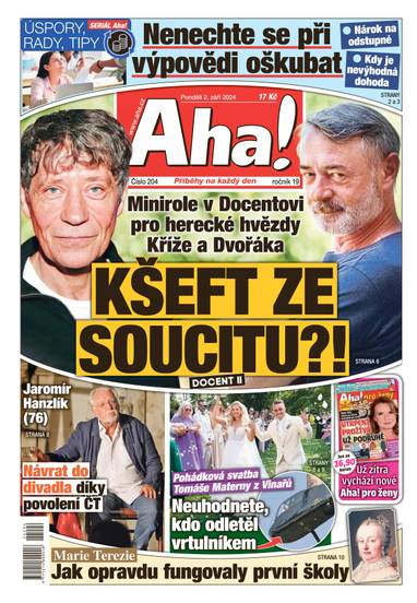 Aha! - 2.9.2024 - CZECH NEWS CENTER a. s.