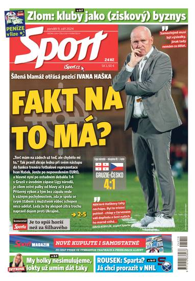Sport - 9.9.2024 - CZECH NEWS CENTER a. s.