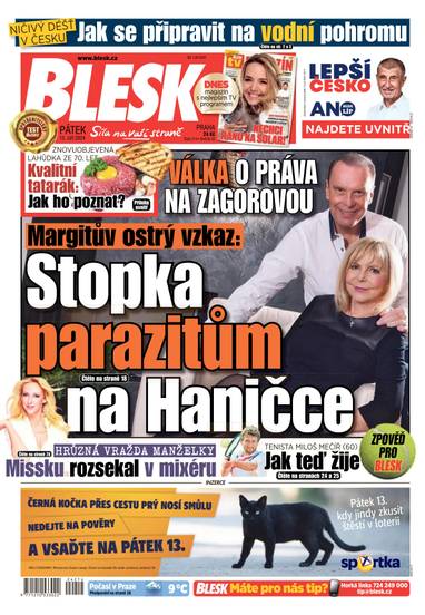 BLESK - 13.9.2024 - CZECH NEWS CENTER a. s.