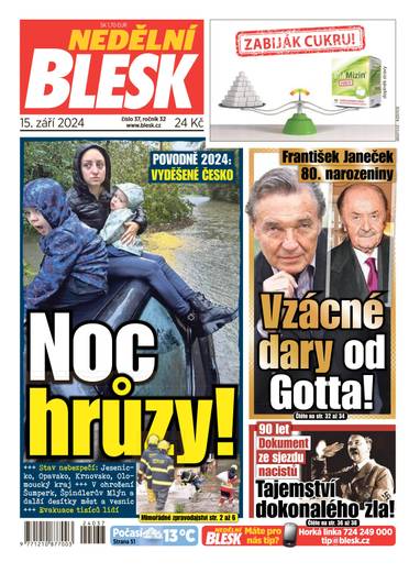 NEDĚLNÍ BLESK - 37/2024 - CZECH NEWS CENTER a. s.