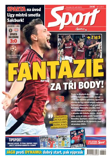 Sport - 19.9.2024 - CZECH NEWS CENTER a. s.