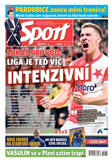 Sport - 10.10.2024 - CZECH NEWS CENTER a. s.