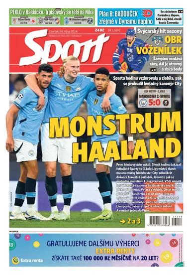 Sport - 24.10.2024 - CZECH NEWS CENTER a. s.