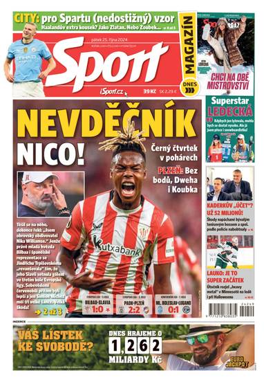 Sport - 25.10.2024 - CZECH NEWS CENTER a. s.