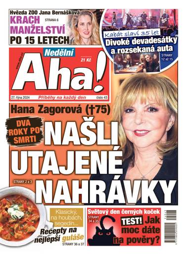 Nedělní Aha! - 43/2024 - CZECH NEWS CENTER a. s.