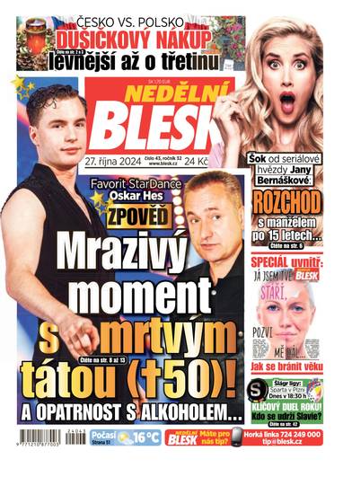 NEDĚLNÍ BLESK - 43/2024 - CZECH NEWS CENTER a. s.