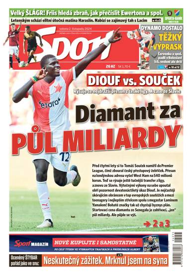 Sport - 2.11.2024 - CZECH NEWS CENTER a. s.