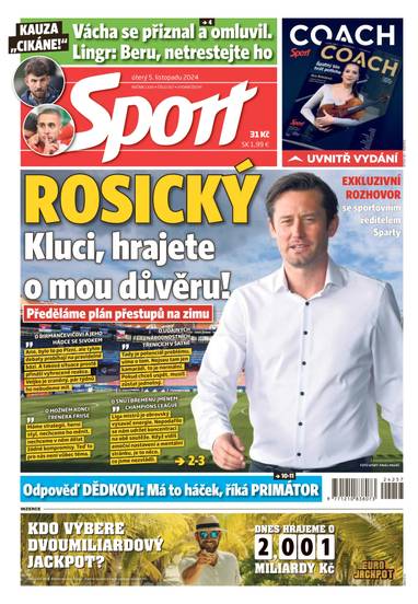 Sport - 5.11.2024 - CZECH NEWS CENTER a. s.