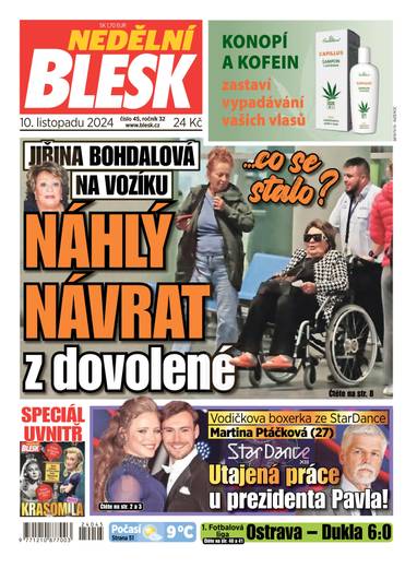 NEDĚLNÍ BLESK - 45/2024 - CZECH NEWS CENTER a. s.