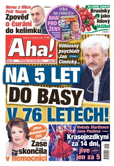 Aha! - 16.11.2024 - CZECH NEWS CENTER a. s.
