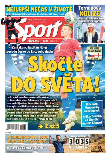 Sport - 19.11.2024 - CZECH NEWS CENTER a. s.