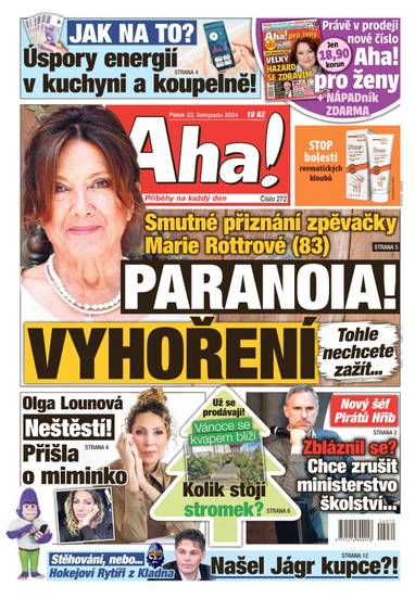 Aha! - 22.11.2024 - CZECH NEWS CENTER a. s.