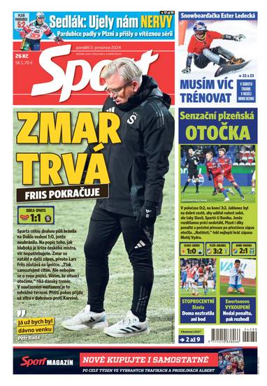 Sport - 2.12.2024 - CZECH NEWS CENTER a. s.