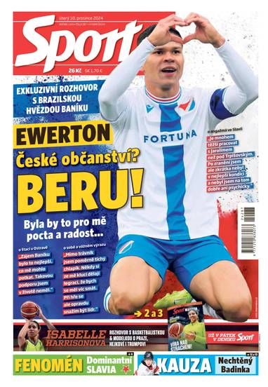 Sport - 10.12.2024 - CZECH NEWS CENTER a. s.