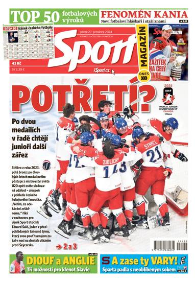 Sport - 27.12.2024 - CZECH NEWS CENTER a. s.
