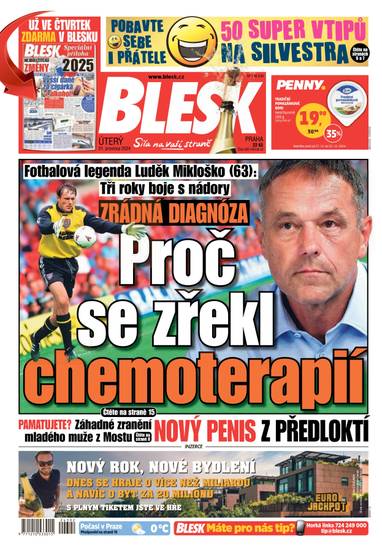 BLESK - 31.12.2024 - CZECH NEWS CENTER a. s.