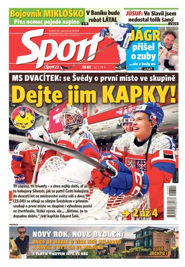 Sport - 31.12.2024 - CZECH NEWS CENTER a. s.