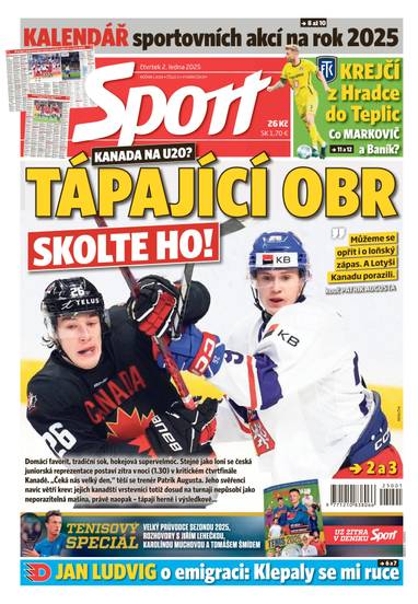 Sport - 2.1.2025 - CZECH NEWS CENTER a. s.