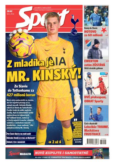 Sport - 6.1.2025 - CZECH NEWS CENTER a. s.